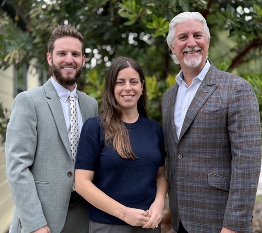 Chiropractor San Luis Obispo CA Christopher Tabick Chase Foote and Katie Outside Smiling Chiropractors Christopher Tabick and Chase Foote and Katie Outside Smiling